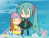 Miku y Kasane Chibi