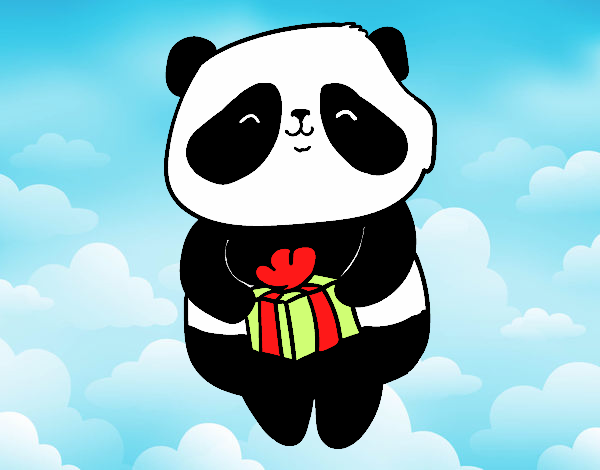 Panda con regalo