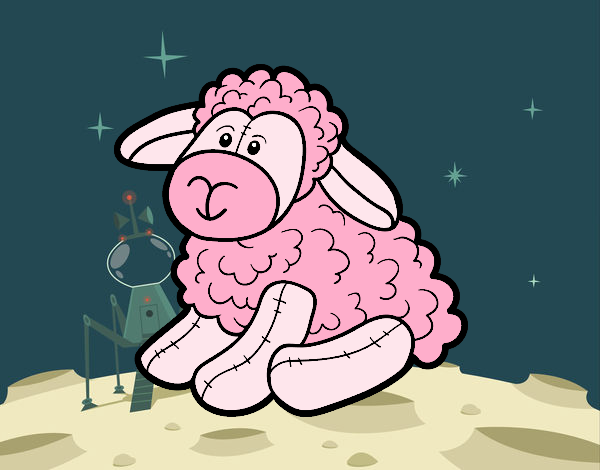 Dibujo Peluche oveja pintado por LunaLunita