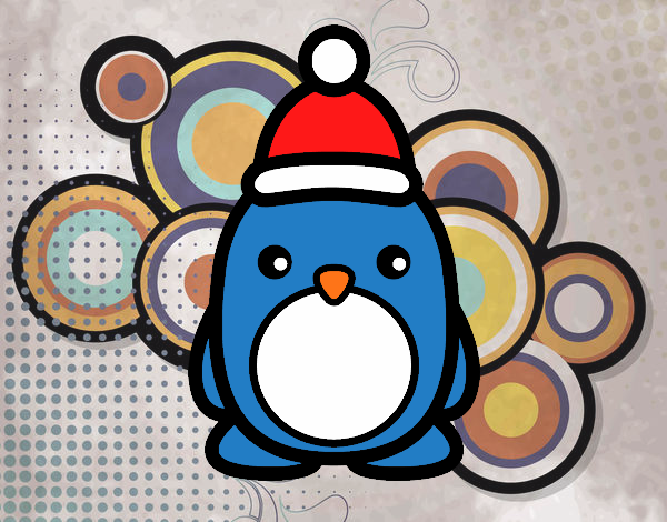 Pingüino navideño