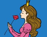 Dibujo Princesa y rosa pintado por DiamondB