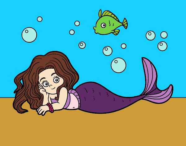 Dibujo Sirena Bonita pintado por DiamondB