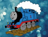 Dibujo Thomas a toda máquina pintado por CarmelaXD