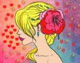 Dibujo Tocado  de novia con flor  pintado por SinaiV