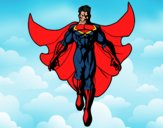 Un Super héroe volando