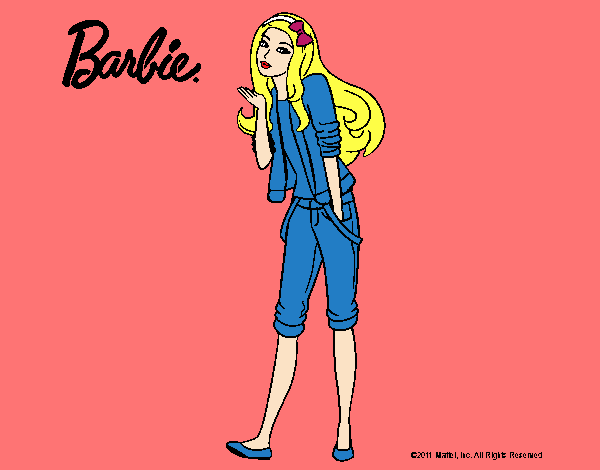 Barbie con look casual