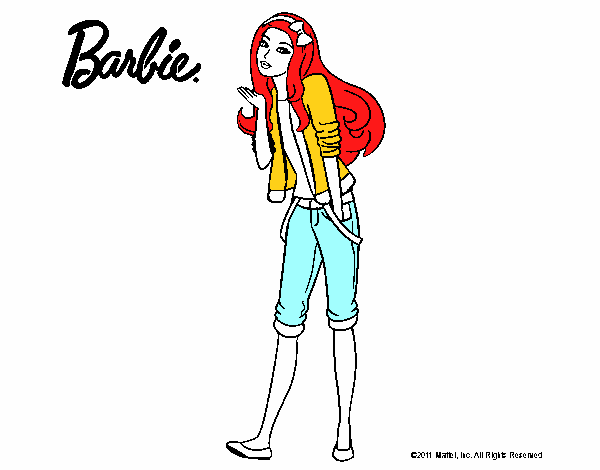 Barbie con look casual