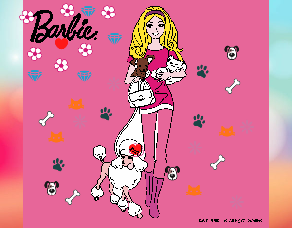 Barbie con sus mascotas