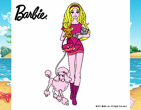 Barbie con sus mascotas