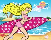 Barbie corre al agua