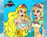 Barbie se despiede de la reina sirena