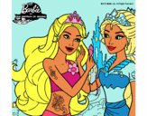 Barbie se despiede de la reina sirena