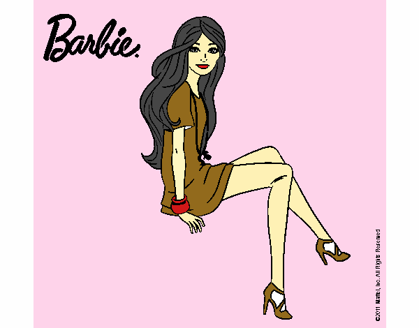 Barbie sentada