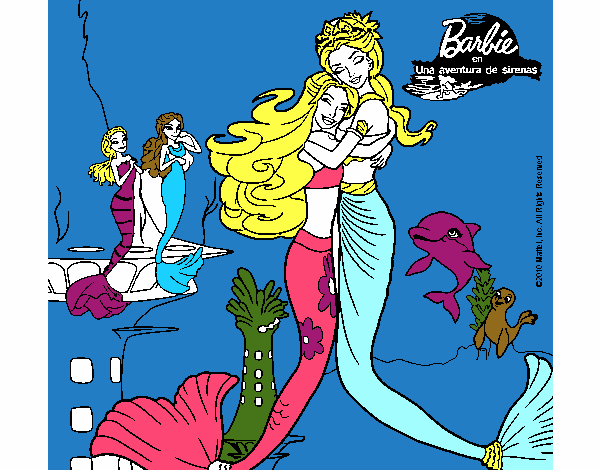 Barbie sirena y la reina sirena