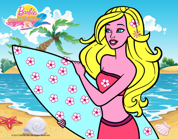 Barbie va a surfear