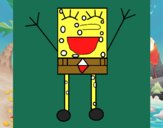 Bob Esponja feliz