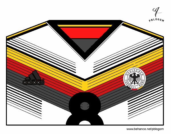 Camiseta del mundial de fútbol 2014 de Alemania