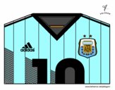 Camiseta del mundial de fútbol 2014 de Argentina