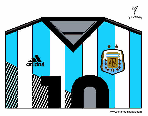 Camiseta del mundial de fútbol 2014 de Argentina