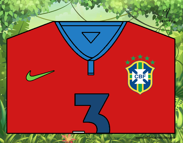 Camiseta del mundial de fútbol 2014 de Brasil