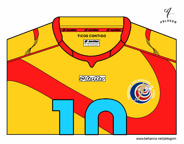 Camiseta del mundial de fútbol 2014 de Costa Rica