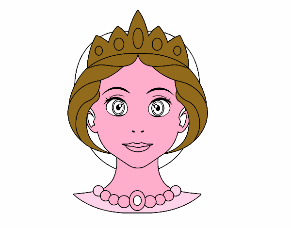 Dibujo Cara de princesa pintado por mnelamb
