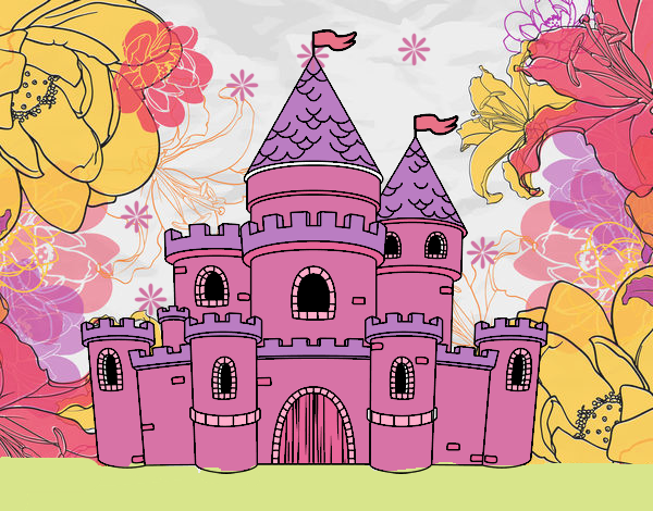 Dibujo Castillo de princesas pintado por mangli