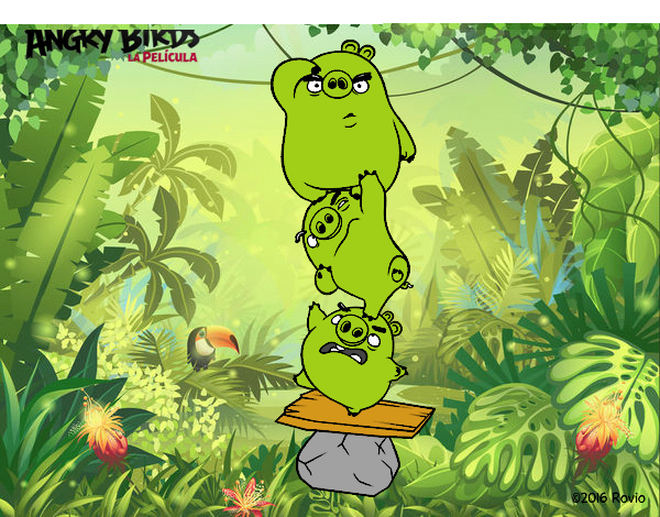 Cerdos verdes de Angry Birds