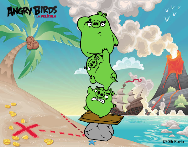 Cerdos verdes de Angry Birds