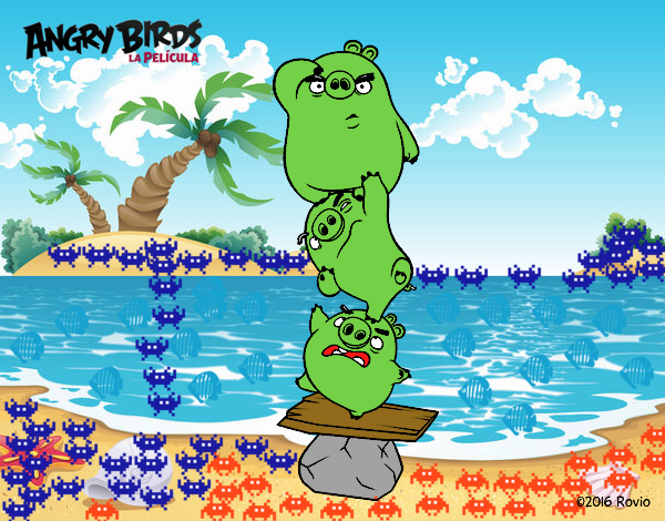 Cerdos verdes de Angry Birds