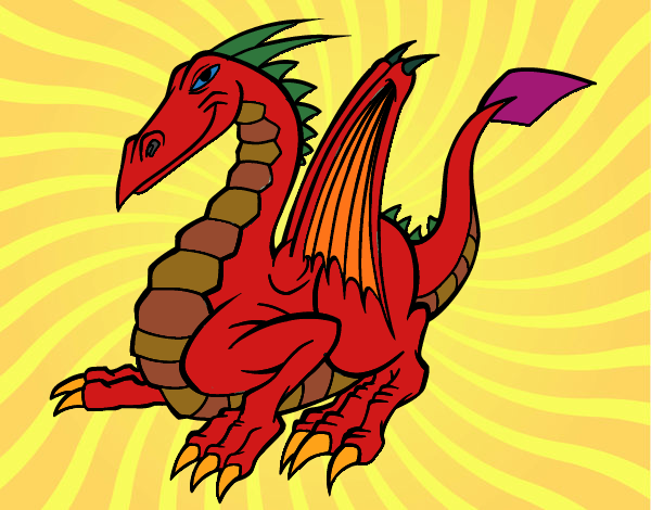 Dibujo Dragón elegante pintado por juanitonit