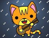 Gato guitarrista