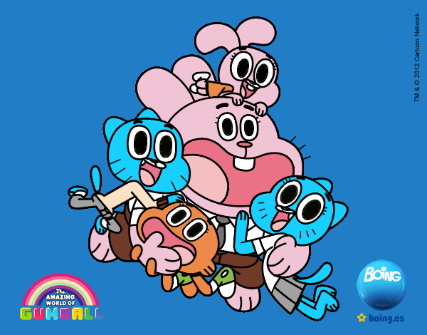 Gumball y amigos contentos