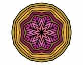 Dibujo Mandala cenital pintado por CLARITAMC