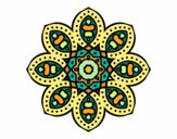 Dibujo Mandala de inspiración árabe pintado por CLARITAMC
