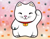 Maneki-neko blanco