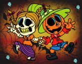 Miércoles y Jack-o-lantern