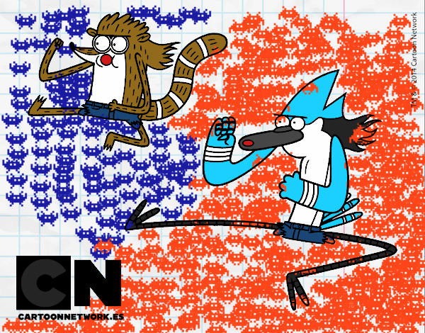 Mordecai y Rigby karatekas