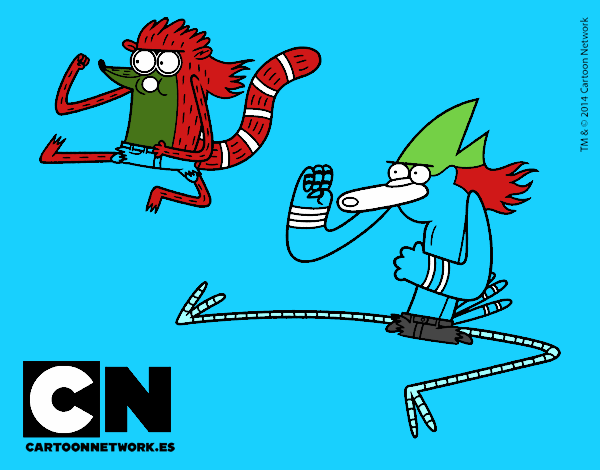 Mordecai y Rigby karatekas