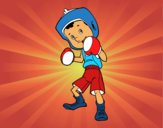 Niño boxeador