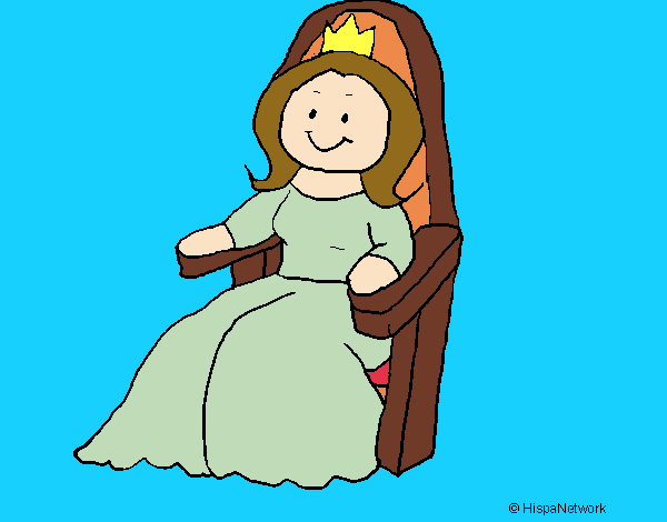 Dibujo Princesa en el trono pintado por DiamondB