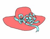 Sombrero con flores