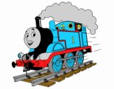 Dibujo Thomas a toda máquina pintado por J1z5m3