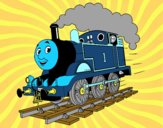 Dibujo Thomas a toda máquina pintado por meibol