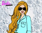 Dibujo Barbie con gafas de sol pintado por valeruca