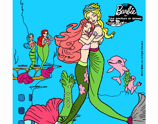 Barbie sirena y la reina sirena