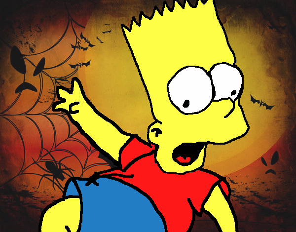 Dibujo Bart 2 pintado por delicblanc