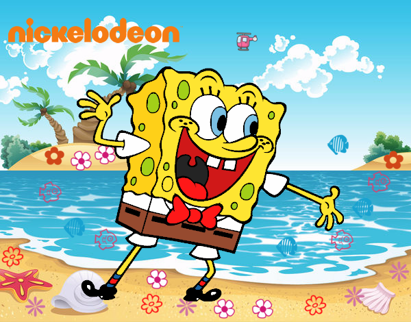 Bob Esponja saludando