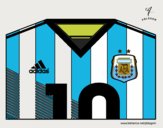 Camiseta del mundial de fútbol 2014 de Argentina