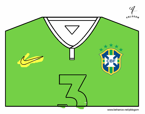 Camiseta del mundial de fútbol 2014 de Brasil